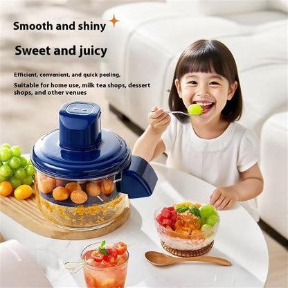 Electric Grape Peeler, Automatic Small Fruit Garlic Peeler Machine, Cherry Tomato Garlics Peeler Skin Remover Tool, Rechargeable Home Kitchen Fruit Skin Peeler for Grapes, Cherry Tomatoes