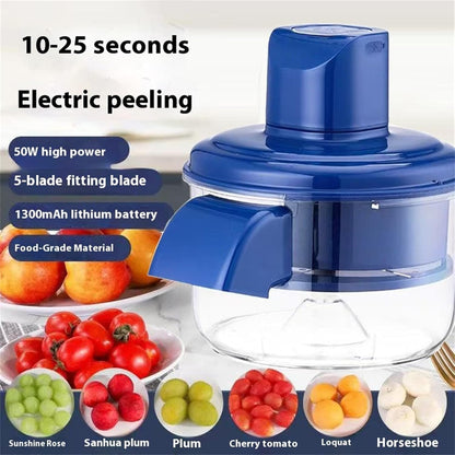 Electric Grape Peeler, Automatic Small Fruit Garlic Peeler Machine, Cherry Tomato Garlics Peeler Skin Remover Tool, Rechargeable Home Kitchen Fruit Skin Peeler for Grapes, Cherry Tomatoes